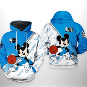 Dallas Mavericks NBA Mickey 3D Printed Hoodie/Zipper Hoodie