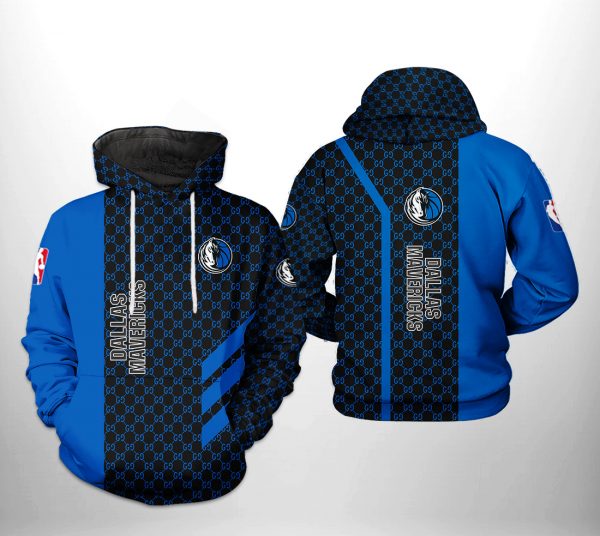 Dallas Mavericks NBA Team Pattern Mix 3D Printed Hoodie/Zipper Hoodie