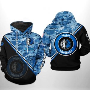 Dallas Mavericks NBA US Camo Team 3D Printed Hoodie/Zipper Hoodie