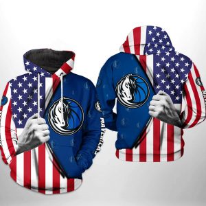 Dallas Mavericks NBA US Flag Team 3D Printed Hoodie/Zipper Hoodie