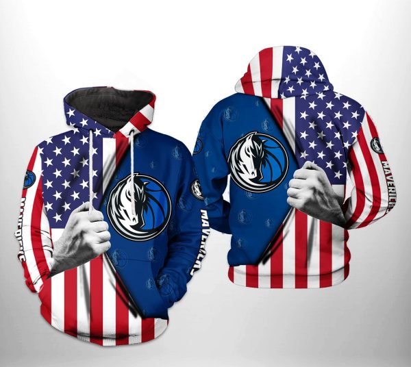 Dallas Mavericks NBA US Flag Team 3D Printed Hoodie/Zipper Hoodie