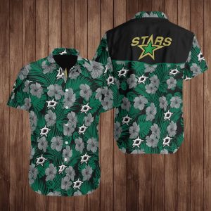 Dallas Stars Hockey Hawaiian Shirt Summer Button Up