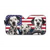 Dalmatian With American Flag Car Auto Sun Shade