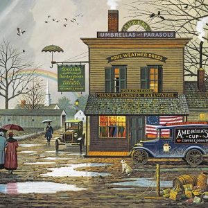 Dampy Donuts On A Dreary Day Jigsaw Puzzle Set