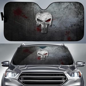 Daredevil Skulls Marvel Movie Car Auto Sun Shade