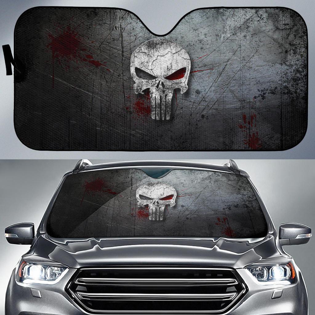 Daredevil Skulls Marvel Movie Car Auto Sun Shade Daredevil Skulls Marvel Movie Car Auto Sun Shade
