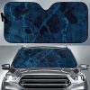 Dark Blue Marble Car Auto Sun Shade