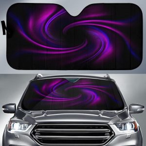 Dark Purple Violets Car Auto Sun Shade