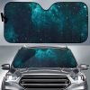 Dark Teal Galaxy Car Auto Sun Shade