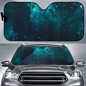 Dark Teal Galaxy Car Auto Sun Shade