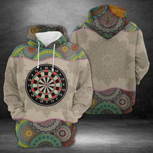Darts Mandala 3D Printed Hoodie/Zipper Hoodie
