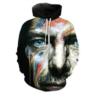 David Bowie 3D Printed Hoodie/Zipper Hoodie