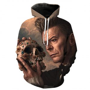 David Bowie 3D Printed Hoodie/Zipper Hoodie