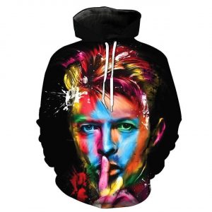 David Bowie 3D Printed Hoodie/Zipper Hoodie