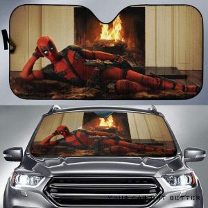 Deadpool Funny Car Auto Sun Shade