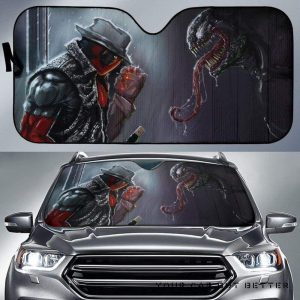 Deadpool Vs Venom Car Auto Sun Shade