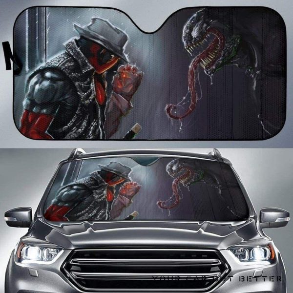 Deadpool Vs Venom Car Auto Sun Shade