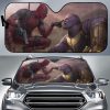 Deadpool vs Thanos Car Car Auto Sun Shade