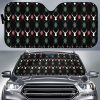 Deer Christmas New Year Pattern Argyle Car Auto Sun Shade