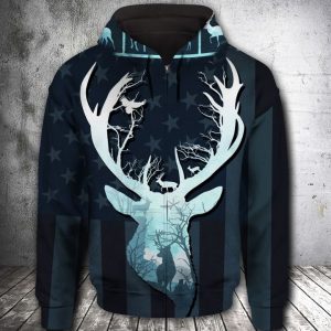 Deer Hunting 3D Printed Hoodie/Zipper Hoodie