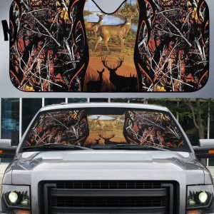 Deer Hunting Car Auto Sun Shade