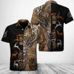 Deer Hunting Hawaiian Shirt Summer Button Up