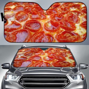 Delicious Pizza Foodie Car Auto Sun Shade