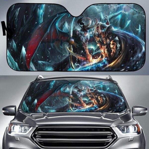 Demon Hunter Vs Human Warcraft Car Auto Sun Shade