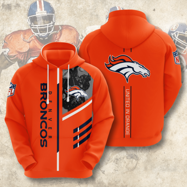 Denver Broncos American Football 3D Printed Hoodie/Zipper Hoodie