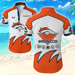 Denver Broncos Hawaiian Shirt Summer Button Up