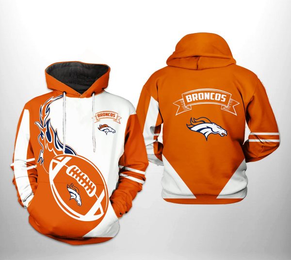 Denver Broncos NFL Classic 3D Printed Hoodie/Zipper Hoodie