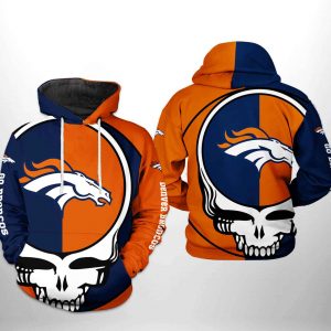 Denver Broncos NFL Grateful Dead 3D Printed Hoodie/Zipper Hoodie