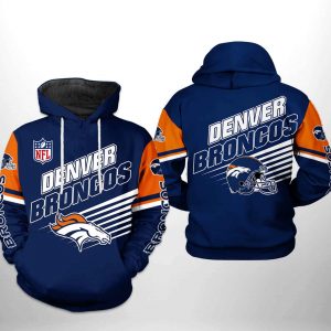 Denver Broncos NFL Team 3D Printed Hoodie/Zipper Hoodie