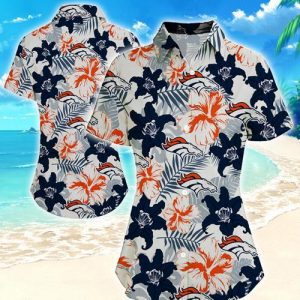 Denver Broncos Women Hawaiian Shirt Summer Button Up