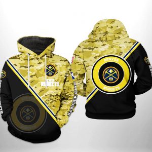 Denver Nuggets NBA US Camo Team 3D Printed Hoodie/Zipper Hoodie