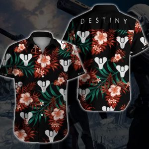 Destiny Hawaiian Shirt Summer Button Up