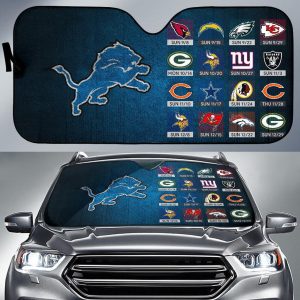 Detroit Lions Car Auto Sun Shade