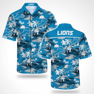 Detroit Lions Hawaiian Shirt Summer Button Up