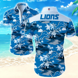 Detroit Lions Hawaiian Shirt Summer Button Up