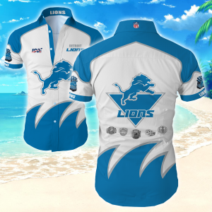 Detroit Lions Hawaiian Shirt Summer Button Up