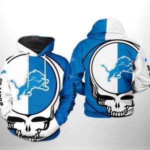 Detroit Lions NFL Grateful Dead 3D Printed Hoodie/Zipper Hoodie