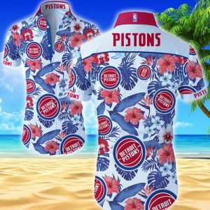 Detroit Pistons Hawaiian Shirt Summer Button Up
