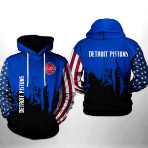 Detroit Pistons NBA Team US 3D Printed Hoodie/Zipper Hoodie