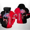 Detroit Pistons NBA US Flag Skull Team 3D Printed Hoodie/Zipper Hoodie