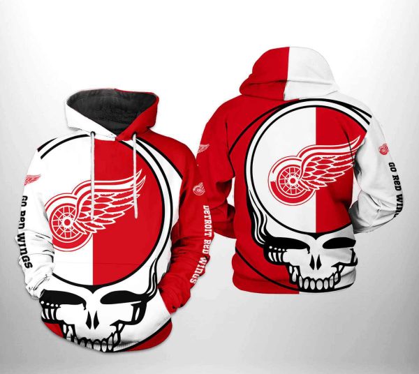 Detroit Red Wings Grateful Dead 3D Printed Hoodie/Zipper Hoodie