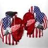 Detroit Red Wings US FLag 3D Printed Hoodie/Zipper Hoodie