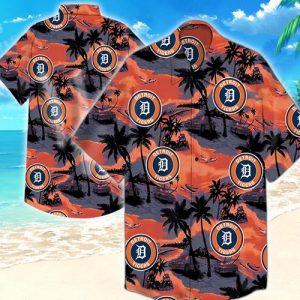 Detroit Tigers Hawaiian Shirt Summer Button Up