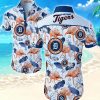 Detroit Tigers Hawaiian Shirt Summer Button Up