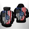 Detroit Tigers MLB US Flag 3D Printed Hoodie/Zipper Hoodie