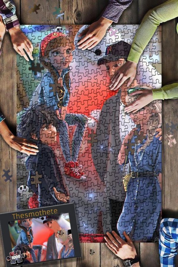 Disney Characters As Modern Day Jigsaw Puzzle Set